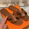 Hermes Oran sandals Tan