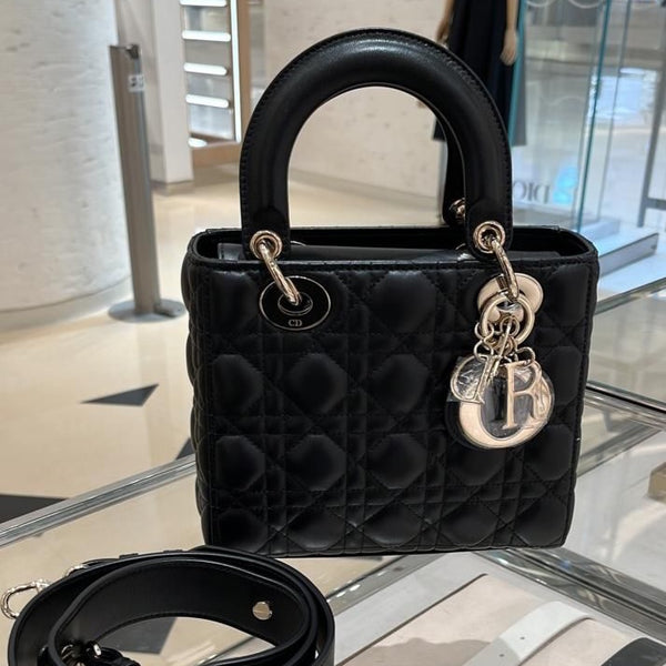 Dior small black lady Dior bag