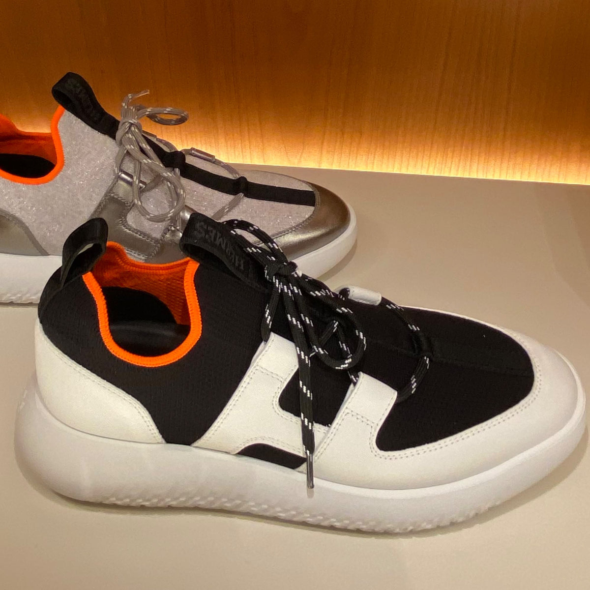 Hermes sale black sneakers