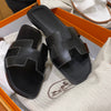 Hermes Oran sandals black