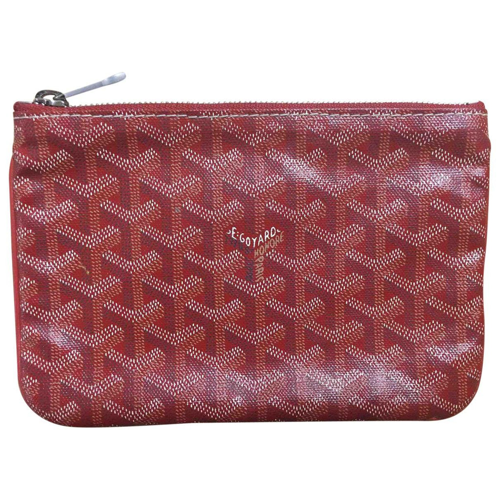 Goyard Senat small pouch in special colors red