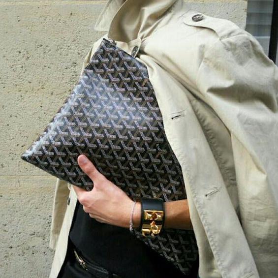 Goyard Senat large pouch in black color – hey it's personal shopper london