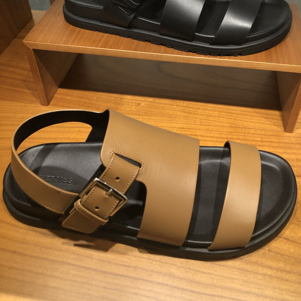 Men's Hermes Corentin sandals brown